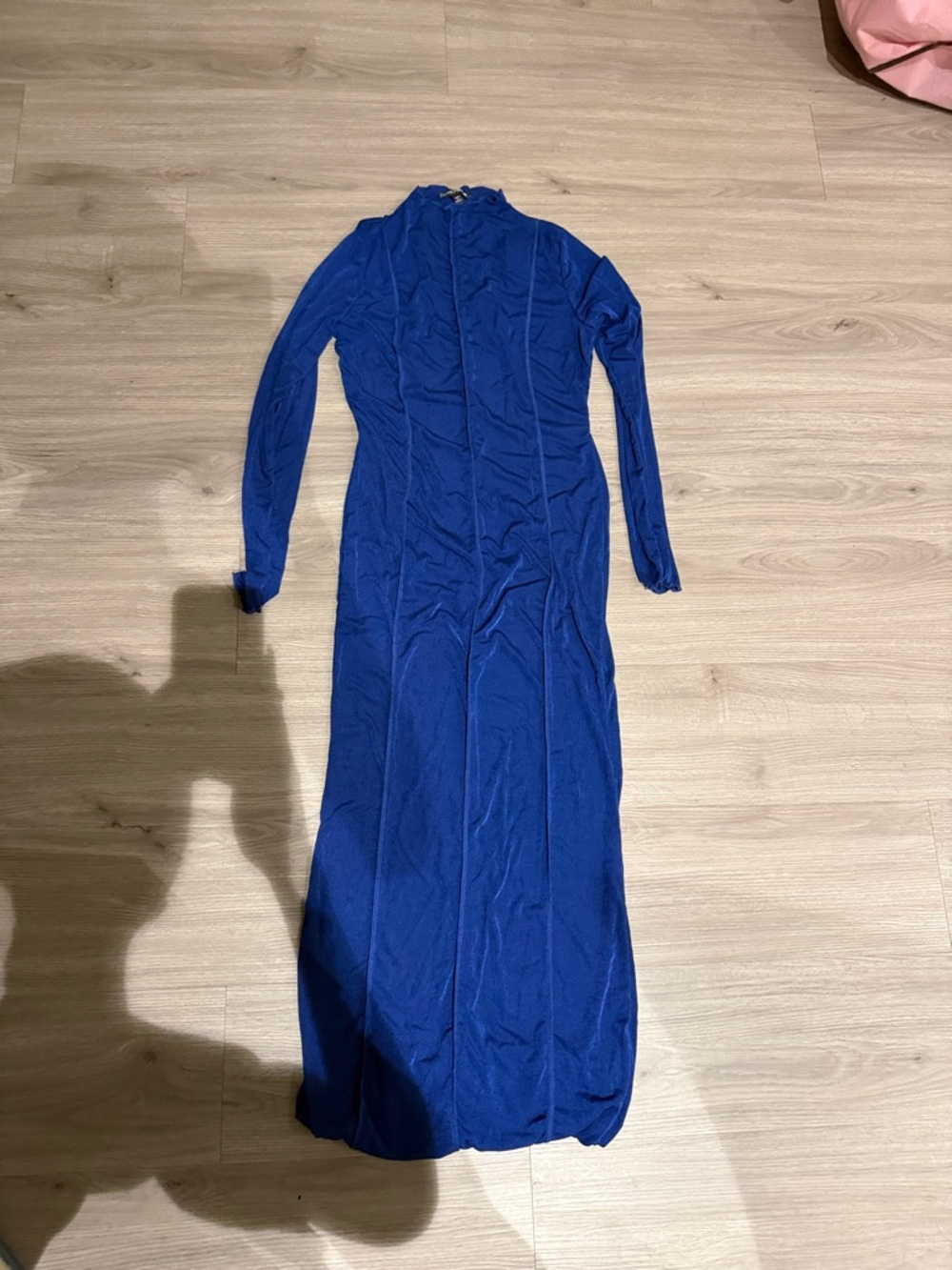 Long Sleeve Royal Blue Maxi Dress